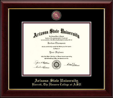 Arizona State University diploma frame - Masterpiece Medallion Diploma Frame in Gallery