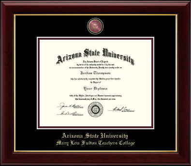 Arizona State University diploma frame - Masterpiece Medallion Diploma Frame in Gallery