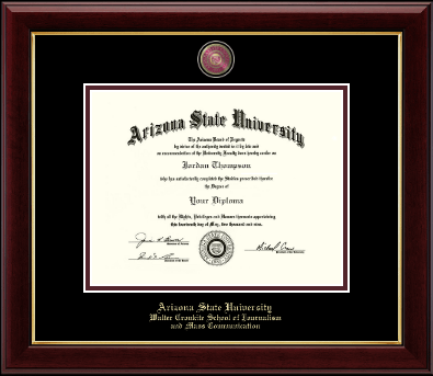 Arizona State University diploma frame - Masterpiece Medallion Diploma Frame in Gallery