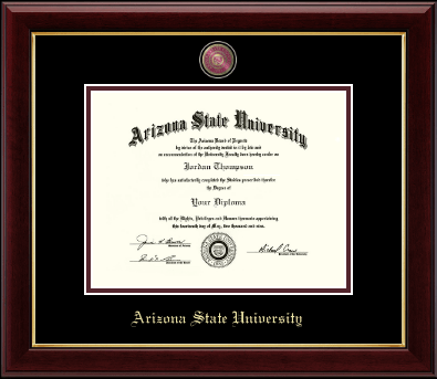 Arizona State University diploma frame - Masterpiece Medallion Diploma Frame in Gallery