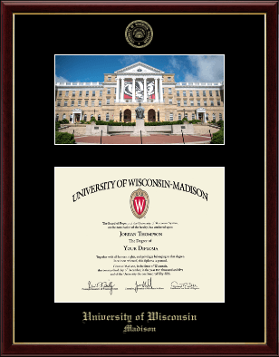 University of Wisconsin Madison diploma frame - Campus Scene Diploma Frame in Galleria