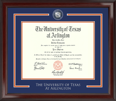 The University of Texas at Arlington diploma frame - Showcase Edition Diploma Frame in Encore