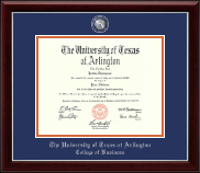 The University of Texas at Arlington Masterpiece Medallion Diploma Frame in Gallery Silver