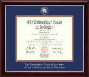 The University of Texas at Arlington diploma frame - Masterpiece Medallion Diploma Frame in Gallery Silver