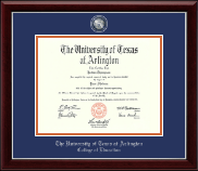 The University of Texas at Arlington diploma frame - Masterpiece Medallion Diploma Frame in Gallery Silver