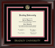 Bradley University diploma frame - Showcase Edition Diploma Frame in Encore