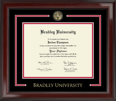 Bradley University diploma frame - Showcase Edition Diploma Frame in Encore