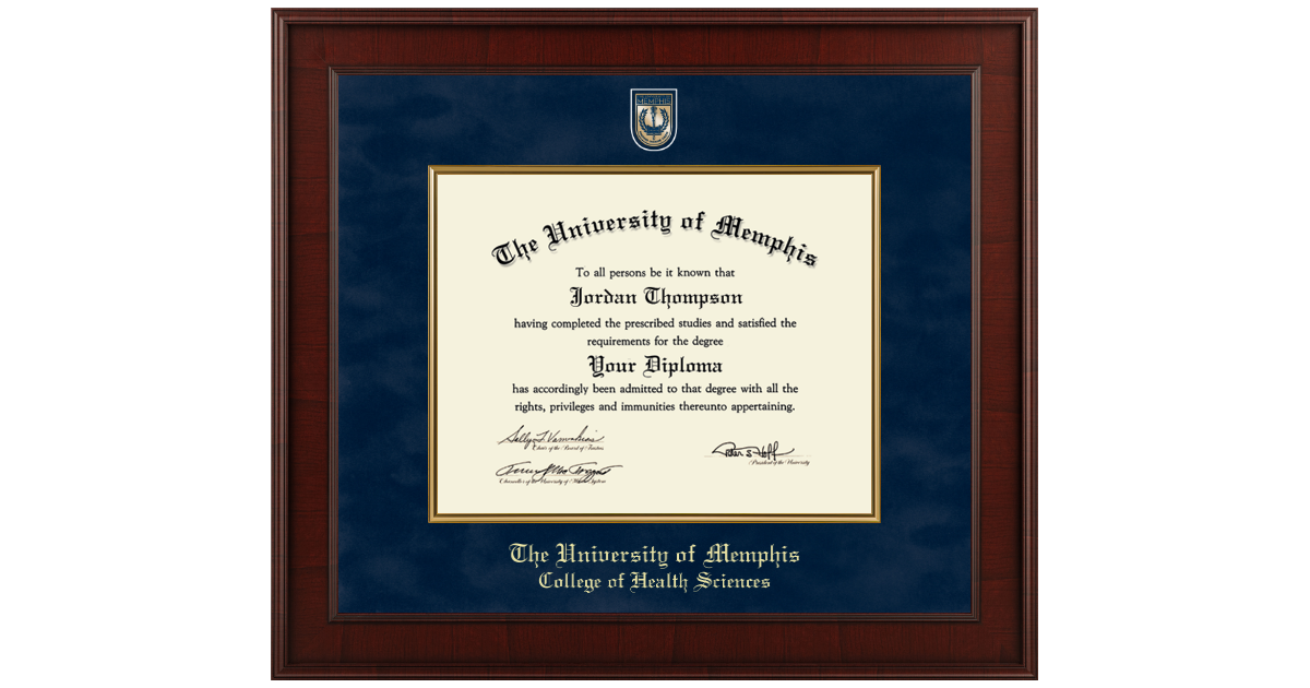 Heailth Frames Memphis College of Health Sciences Diploma Frames