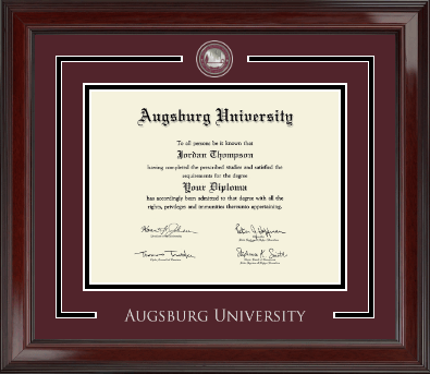 Augsburg University diploma frame - Showcase Edition Diploma Frame in Encore