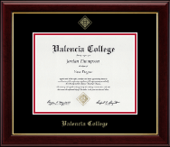 Valencia College Gold Embossed Diploma Frame in Gallery