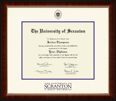 The University of Scranton diploma frame - Dimensions Diploma Frame in Murano