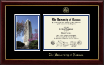 The University of Kansas diploma frame - Campus Scene Diploma Frame in Gallery
