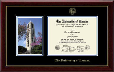 The University of Kansas diploma frame - Campus Scene Diploma Frame in Gallery