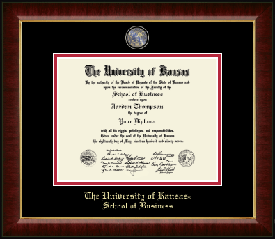 The University of Kansas diploma frame - Masterpiece Medallion Diploma Frame in Murano