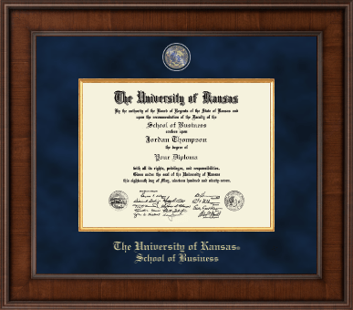 The University of Kansas diploma frame - Presidential Masterpiece Diploma Frame in Madison