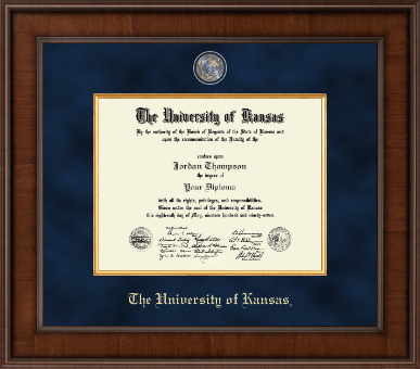 The University of Kansas diploma frame - Presidential Masterpiece Diploma Frame in Madison