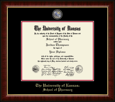 The University of Kansas diploma frame - Masterpiece Medallion Diploma Frame in Murano