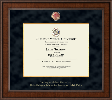 Carnegie Mellon University diploma frame - Presidential Masterpiece Diploma Frame in Madison