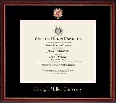 Carnegie Mellon University diploma frame - Masterpiece Medallion Diploma Frame in Kensington Gold