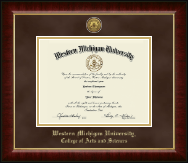 Western Michigan University diploma frame - Gold Engraved Medallion Diploma Frame in Murano