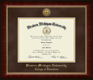 Western Michigan University diploma frame - Gold Engraved Medallion Diploma Frame in Murano