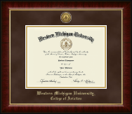 Western Michigan University diploma frame - Gold Engraved Medallion Diploma Frame in Murano