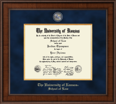 The University of Kansas diploma frame - Presidential Masterpiece Diploma Frame in Madison