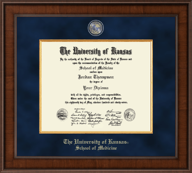 The University of Kansas diploma frame - Presidential Masterpiece Diploma Frame in Madison