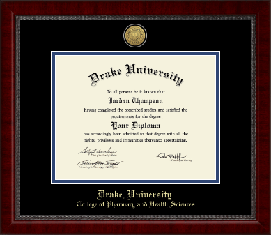 Drake University diploma frame - Gold Engraved Medallion Diploma Frame in Sutton