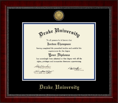 Drake University diploma frame - Gold Engraved Medallion Diploma Frame in Sutton
