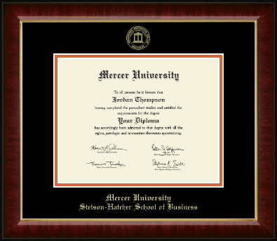 Mercer University diploma frame - Gold Embossed Diploma Frame in Murano