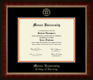 Mercer University diploma frame - Gold Embossed Diploma Frame in Murano
