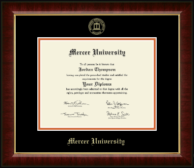 Mercer University diploma frame - Gold Embossed Diploma Frame in Murano