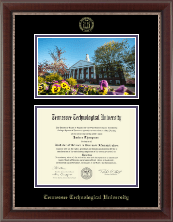 Tennessee Technological University diploma frame - Campus Scene Masterpiece Diploma Frame in Chateau