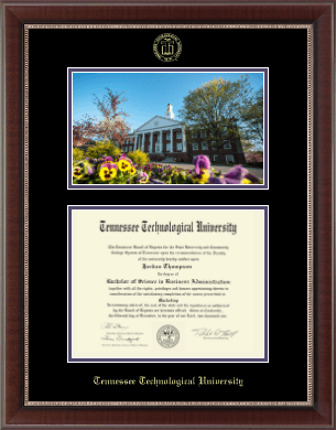 Tennessee Technological University diploma frame - Campus Scene Masterpiece Diploma Frame in Chateau