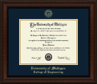 University of Michigan diploma frame - Gold Embossed Diploma Frame in Lenox