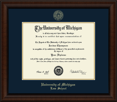 University of Michigan diploma frame - Gold Embossed Diploma Frame in Lenox