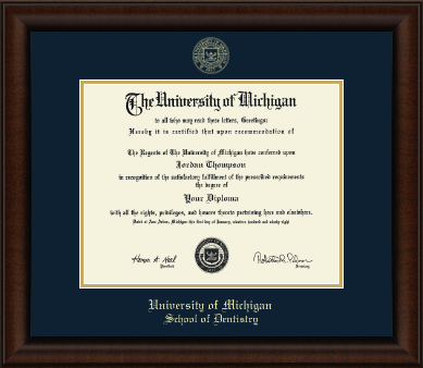 University of Michigan diploma frame - Gold Embossed Diploma Frame in Lenox