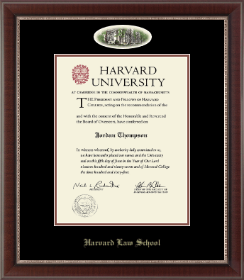 Harvard University diploma frame - Campus Cameo Diploma Frame in Chateau