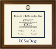 University of California San Diego Dimensions Diploma Frame in Westwood