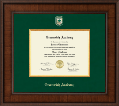 Greenwich Academy diploma frame - Presidential Masterpiece Diploma Frame in Madison