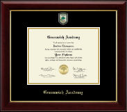 Greenwich Academy diploma frame - Masterpiece Medallion Diploma Frame in Gallery