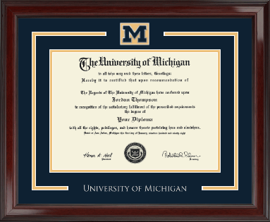 University of Michigan diploma frame - Spirit Medallion Diploma Frame in Encore