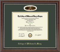 William & Mary Campus Cameo Diploma Frame in Chateau