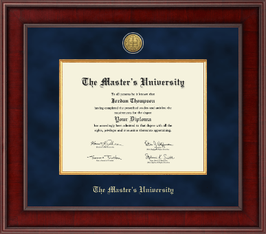 The Master's University diploma frame - Presidential Gold Engraved Diploma Frame in Jefferson