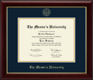 The Master's University diploma frame - Gold Embossed Diploma Frame in Gallery