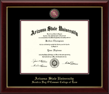 Arizona State University diploma frame - Masterpiece Medallion Diploma Frame in Gallery