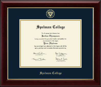 Spelman College diploma frame - Gold Embossed Diploma Frame in Gallery