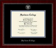 Spelman College Silver Embossed Diploma Frame in Sutton