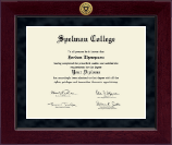 Spelman College Millennium Gold Engraved Diploma Frame in Cordova